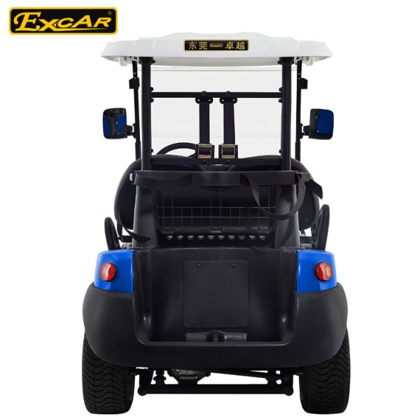 Blue Color Trojan Battery Electric Golf Car Waterproof Mini Type