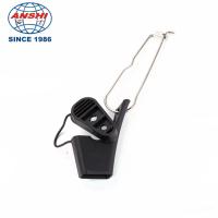 FTTH butterfly optical cable clamp  stainless steel leather wire cable clamp