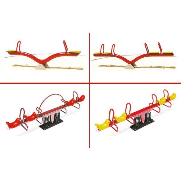 Galvanized Steel Customized Seesaw Playground Equipment For Outdoor
