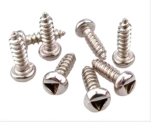 Galvanizado 304 cabeça de panela de aço inoxidável parafusos de auto-aperto acabamento simples Din 7981