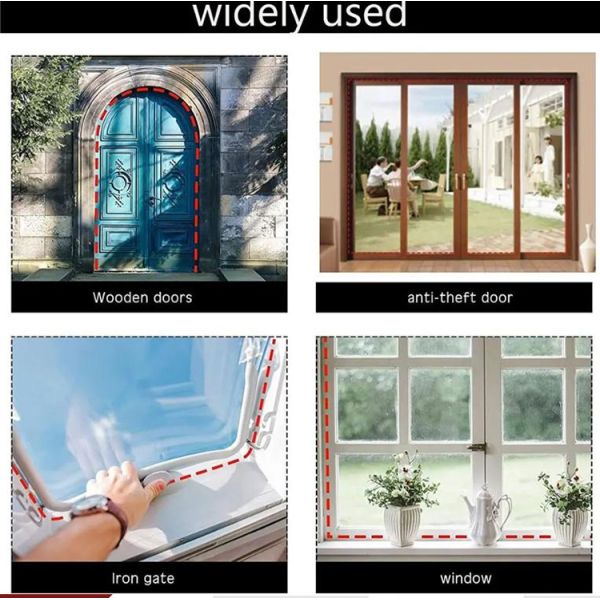 Nueva llegada venta al por mayor Santoprene PVC banda de sellado duradera para ventanas y puertas industriales Tipo de amortiguador