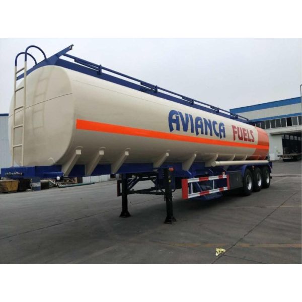 33 Cbm Heavy Duty Semi Trailers Oil Tank Trailer Stainless Steel 304 Material