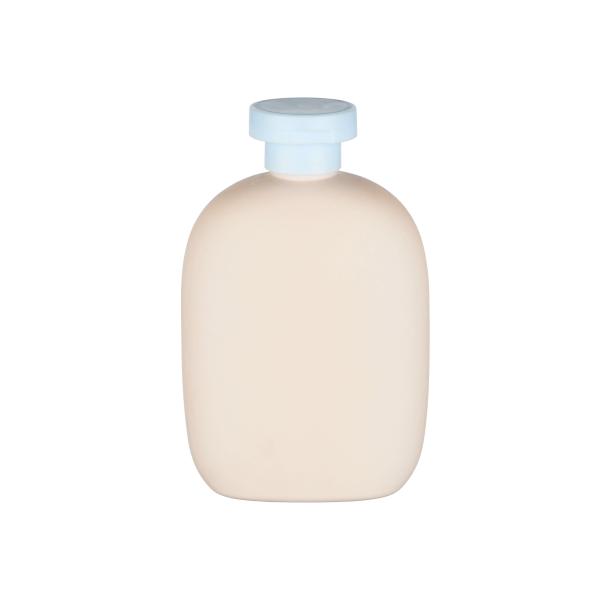 Luxury Lotion Bottles Matte Beige 300ml HDPE Plastic Cosmetic Packaging Plastic Empty Lotion Bottle