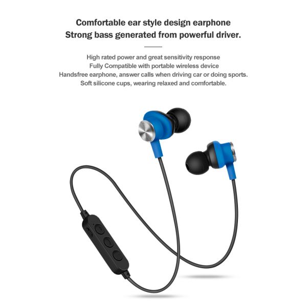 In Line Control Wireless Stereo Earphone 70mAH BT5.1 For Outdoor