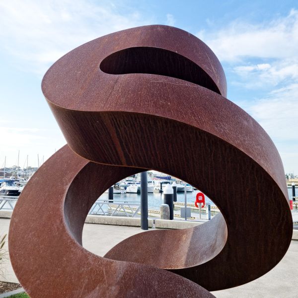 Factory Weathering Steel Sculpture Landscape Metal Abstract Corten Steel Sculpture for Garden Decoration