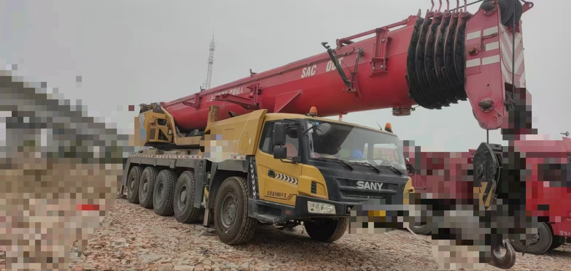 2019 Sany SAC1300T7 Second-Hand Crane 130t Capacity 73m Main Arm 17.5m Jib 50t Counterweight 2614h Running Time 22624km