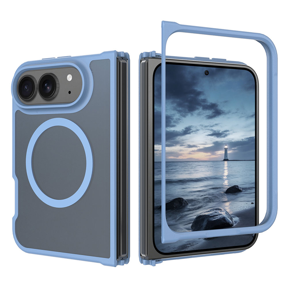 Laudtec Two-Piece TPU+PC Matte Anti-Shock Wireless Charge Magnetic Mobile Phone Back Shell for iPhone 18 Fold Custom Logo OEM