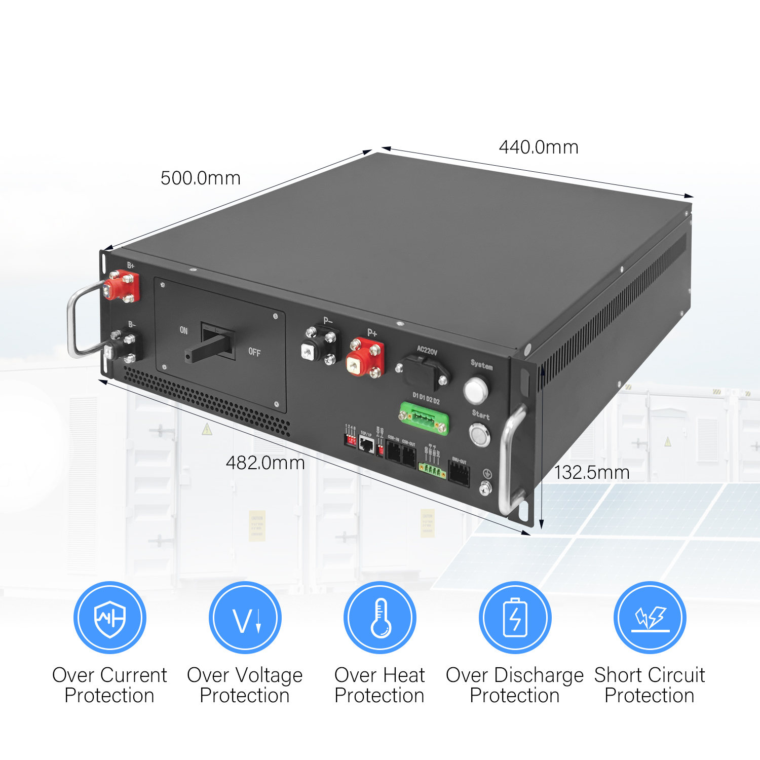 GCE192S HV BMS 614.4V 125A Master Slave BMS Для системы накопления солнечной энергии 1MWh 2MWh ESS BMS