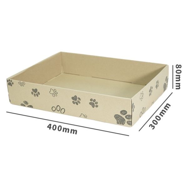 Convenient No Rinse Cat Toilet Litter Box 875g Box Size 400*300*80cm For Easy Cleaning