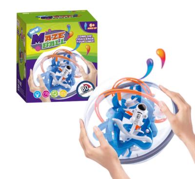 Educational Plastic Electronic Products , Labyrinth 3d Maze Ball Game 18*18cm
