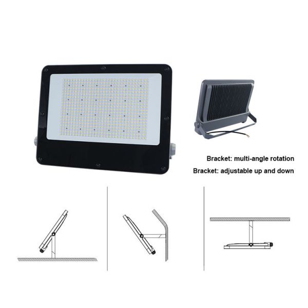 GK-E High Power AC LED Flood Light, Max 500W, IP65 Waterproof, Branded LED Beads High Lumen Outdoor Lighting
