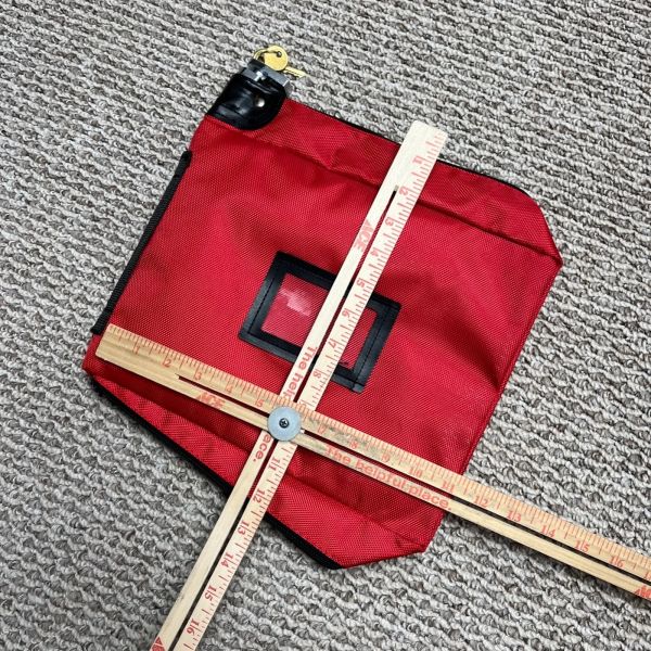 CROSS-BORDER EXPLOSIVE BANK BAG ZIPPER BAG RED NYLON SECURITY PURSE MEDICINE BAG GUN AMMO BAG