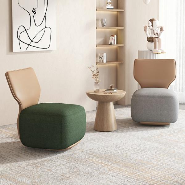 Hotel moderno luxuoso único Sofa Chair Fabric Leisure Chair da forma nórdica