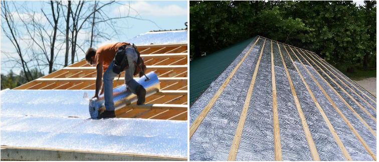 25-150mm Building Roof Insulation Panels Double Bubble Insulation Roll