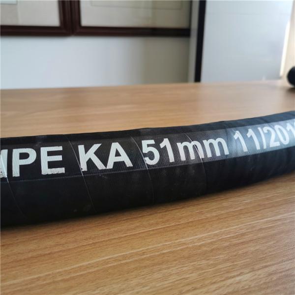 Black Color Rubber Mining Hose Suction And Discharge Gas Hose Wear Resistant