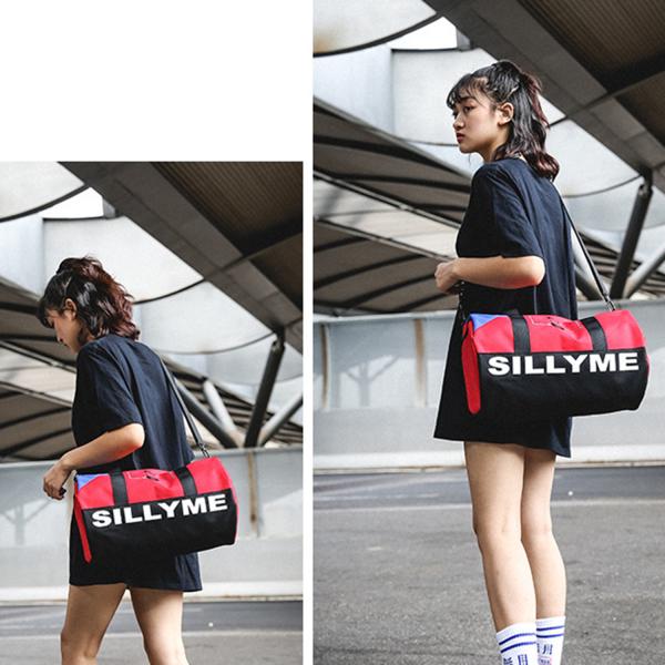 Korean version of outdoor single-shoulder fashion travel handbags leisure sports fitness bags for men and women