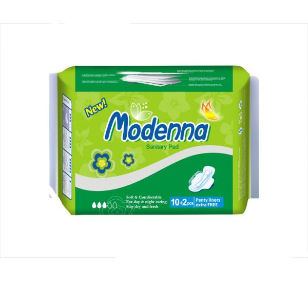 Absorventes higiênicos femininos de algodão orgânico para uso noturno descartáveis ​​ultrafinos