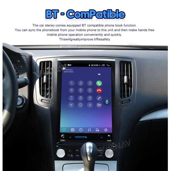 Игрок мультимедиа автомобильного радиоприемника ABS 12.1inch для Infiniti G25 G37 2004-2015