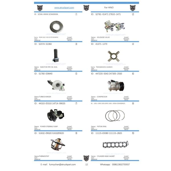 Japanese Truck Parts Starter Solenoid Switch 24V 28100-78090 for Hino J05c J08c