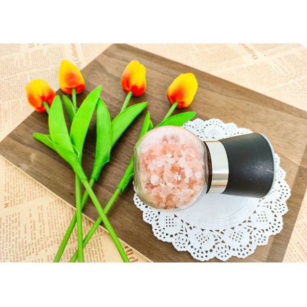 Diseño duradero Recargable de sal y pimienta Grinders de vidrio de pimienta máquina de rotura de sal