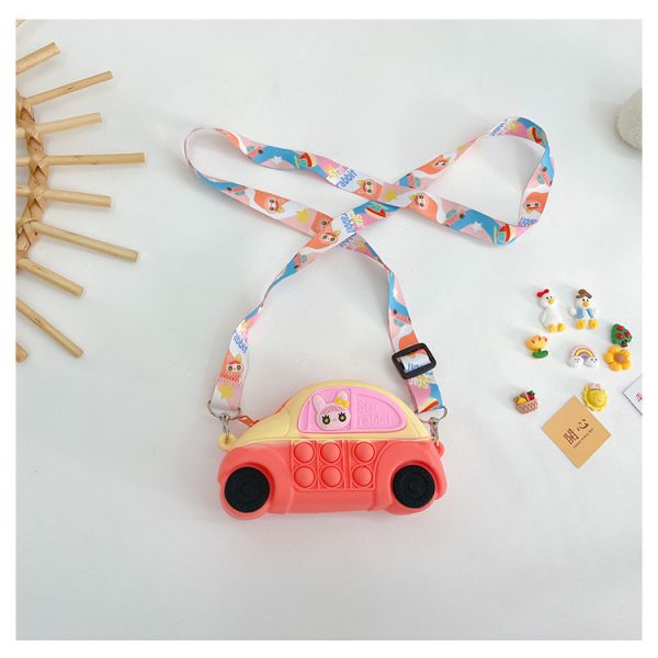 Автомобильный прочный силиконовый кошелек с монетами и легкий портфель для макияжа