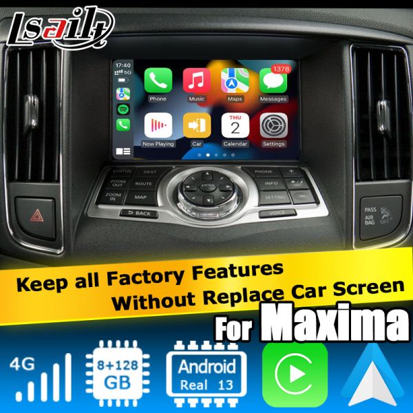 Nissan Maxima A35 Android 13 carplay Android авто мультимедийный видеоинтерфейс