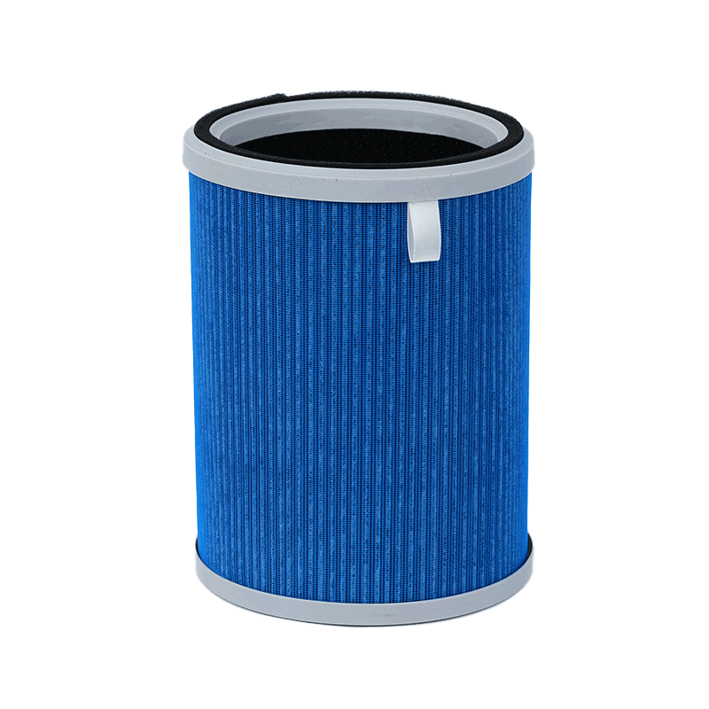 Blue Auto Car Air Filter Elements Replacement For Allergens Pet Dander