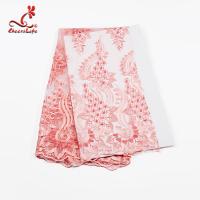 Color Brilliancy Flower Lace Fabric Embroidery Flower Cloth Fabric For Fashion Clothing
