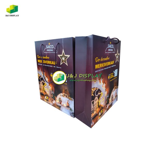 Cardboard Paper Shopping Hand Bag Custom Print Gift Packaging