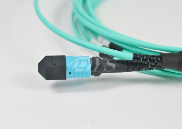 High Performance MPO/MTP 8 Core Fiber Optic MPO To LC Patch Trunk Cables