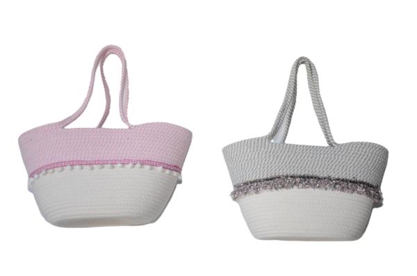 ECO Friendly Fashion Summer Tote Handbag Bohemian Handmade Bali Bags Straw Beach Bag Cotton Canvas Shopping Bags