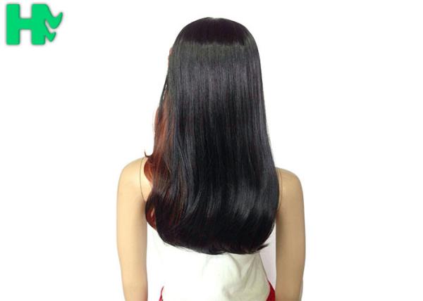 Japanese Kanekalon Fiber Long Wavy Synthetic Wigs With Bangs For Women