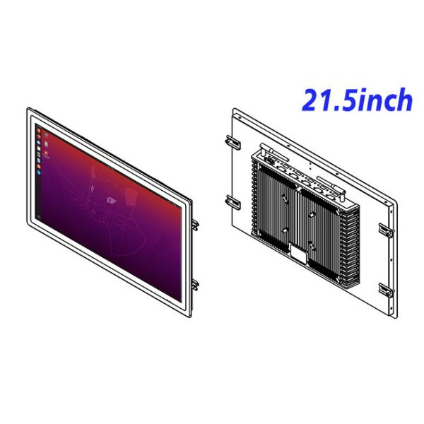 21.5-Inch Large Linux Monitor for Smart City Applications and Industrial Dashboards