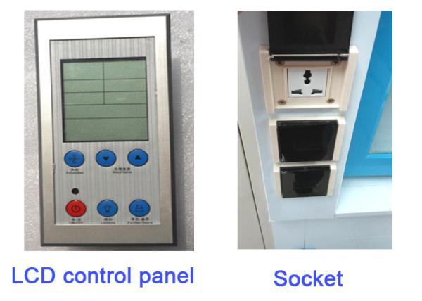 Floor Mounted Walk Lab Fume Cupboard Custom Made Microprocessor Control System