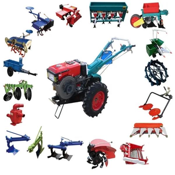 Reverse Gear Mini Two Wheel Tractor Compact Flexible 8hp Mini Tractor