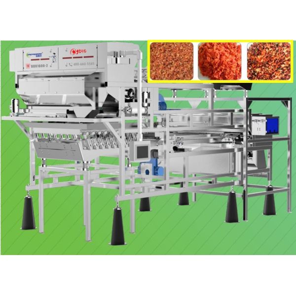 Dehydrated Carrot Sorting Machine Automatic Fault Detection 2.0 t/h 2 Layers
