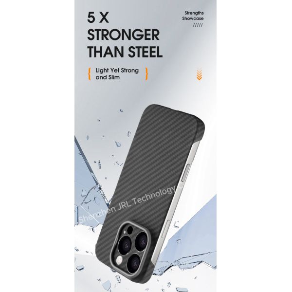 Customized Cutouts Magnetic Design Aramid Fiber Phone Case For iPhone 17 Pro Max