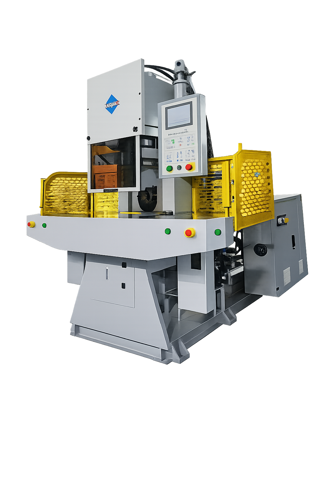 C Frame Vertical Injection Molding Machine Tie Barless Type Accurate Control