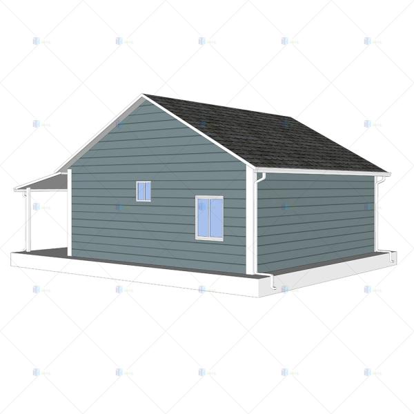 Heya-2B03-B China 2 room sandwich panel house ready made prefab building supplier