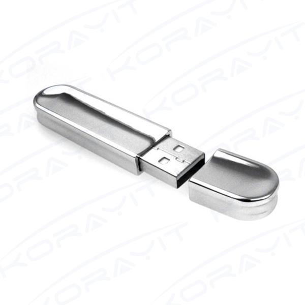 Cap Metal USB Flash Drive Custom Logo, Graceful Company Gifts USB Flash Stick 1GB~64GB