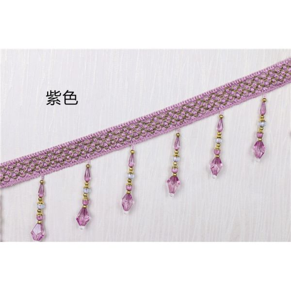 Handmade fashionable chain beads lace tassels fringes for curtain/sofa/pillow decoration