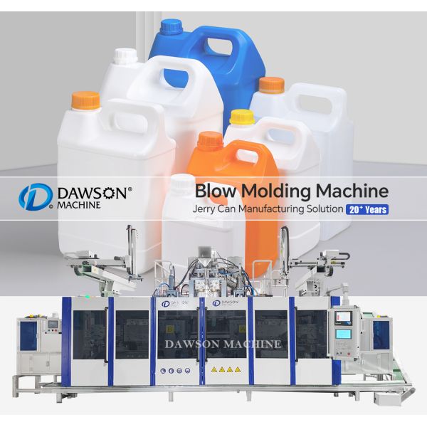 Automatic DSB90II Double Station Blow Molding Machine with Triple Screw for 5L Containers