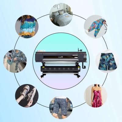 Large effective 1900mm format I3200A1head Sublimation Printer With  C/M/Y/K Ink for clothes/shoes/hats