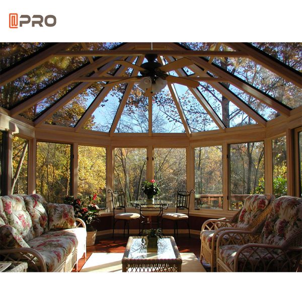 Alumínio de vidro autônomo curvado da sala de Florida exterior