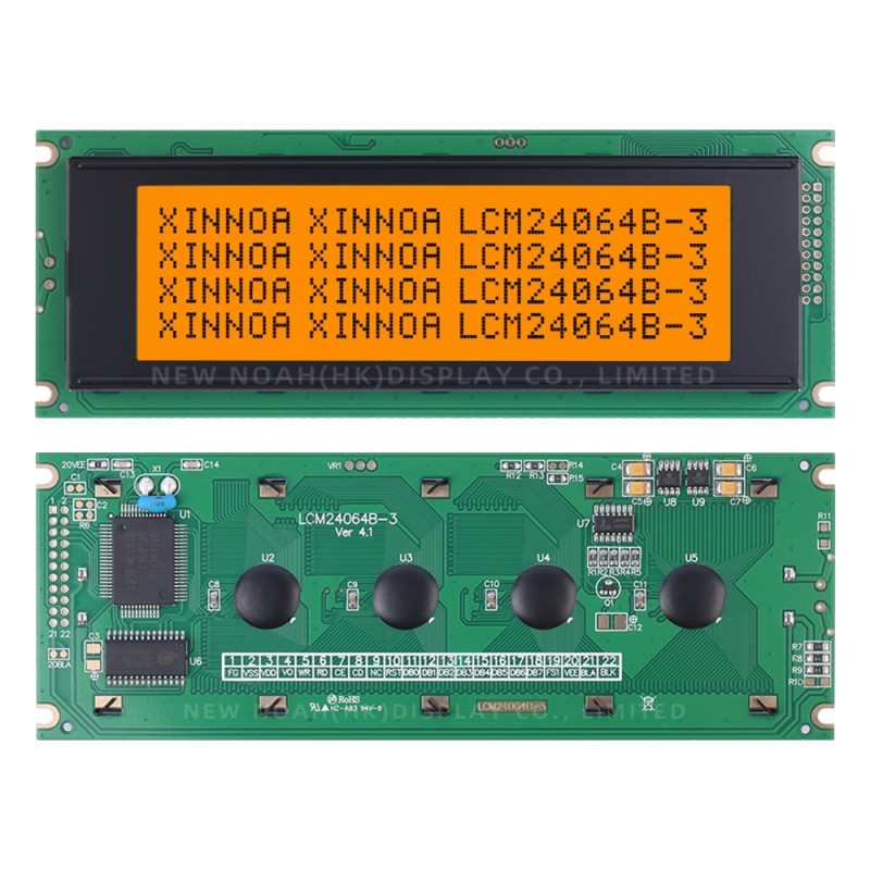 Grey Film 5.7-Inch LCM24064B-3 Graphic LCD Display Screen LCD Uv ResiStant Material UC6963