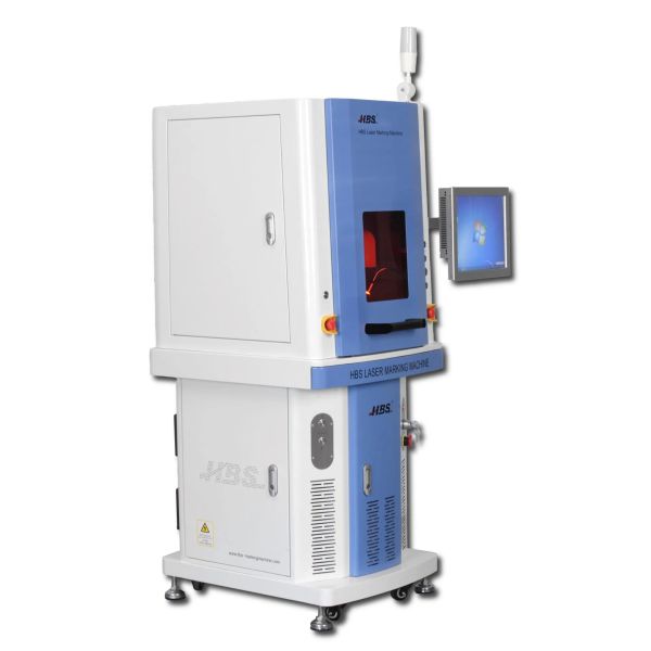 Fully Enclosed 30W Fiber Laser Marking Machine With Focus Finder Motorized Z Axis