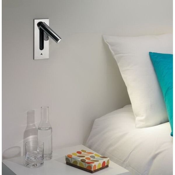 Adjustable stainless steel flexible LED headboard reading light modern aluminum hotel bedside wall light bed wall lamp