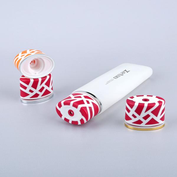 Customized Small Sunscreen Tube 120ml Cosmetic Dispensing Tubes White