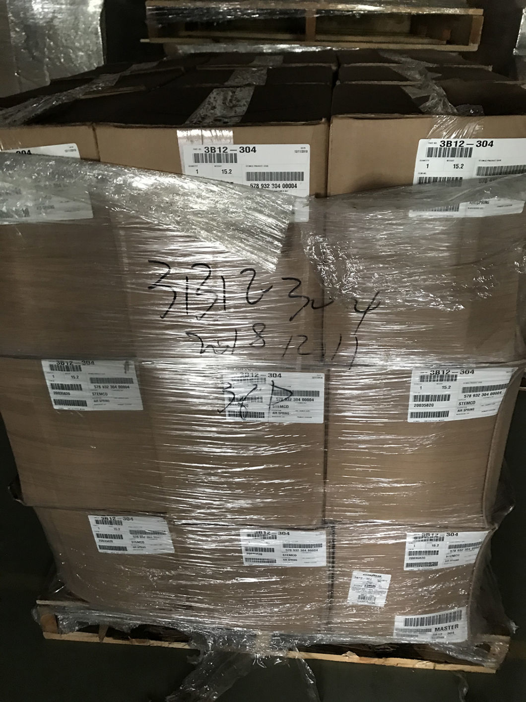 Автозапчасти 3B12-304 Goodyear Air Spring Cross W01-358-8013 Air Spring Трехслойный воздушный мешок FT330-29 Ci 1/4 NPT