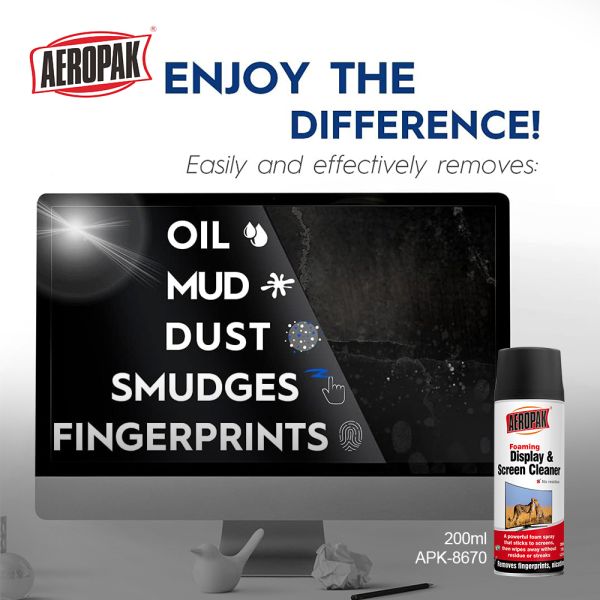 Aeropak 200ml Eco-Friendly Aerosol Computer & Mobile Phone Screen Cleaner Spray